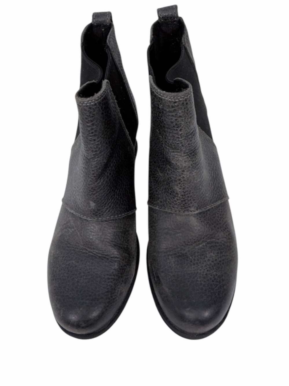 Sorel Chelsea Boots Womens 8 Black gray Leather Waterproof Ankle Boot Lug Sole - Picture 8 of 16